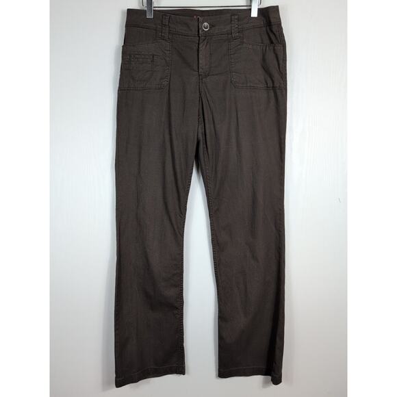 Sonoma Womens Modern Bootcut Cargo Pants Gray Original Fit Hi-Rise Stretch Sz 14 - Picture 1 of 13